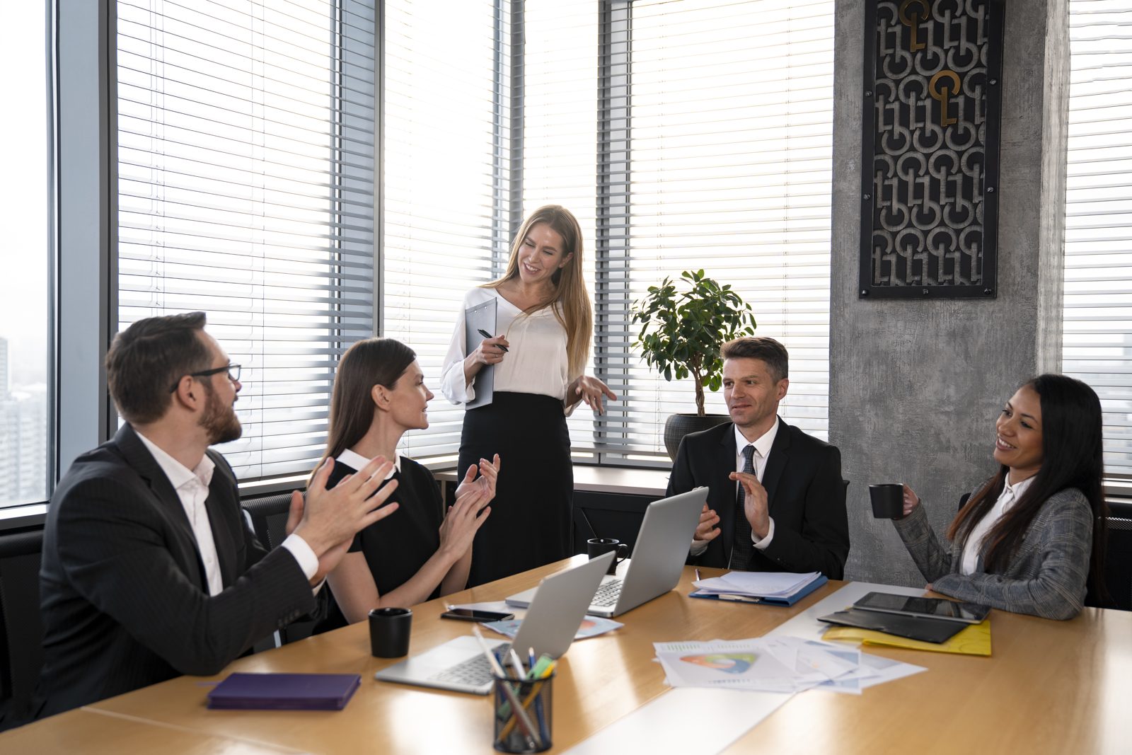 Business team discussing asset-based lending